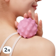 홀리크 릴리즈볼 근막 지압 마사지볼, 힐링 핑크, 2개