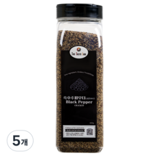 더테이스트랩 흑후추 후춧가루 굵은 후추 블랙페퍼, 5개, 400g