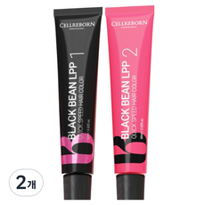 셀리본 블랙빈 LPP 퀵스피드 헤어컬러 염색 염모제 60ml + 산화제 60ml 세트, 2N 내츄럴 블랙, 2개