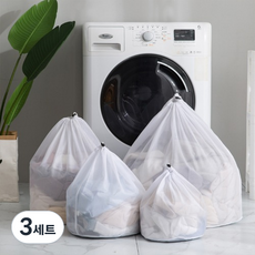 포켓 메쉬 세탁망 4종세트, 화이트, 3세트