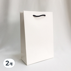 무광코팅7호 쇼핑백, 2개, 화이트