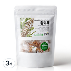 늘해찬 볶은 국산 황기차 티백 황기티백 삼각티백 대용량, 1g, 50개입, 3개