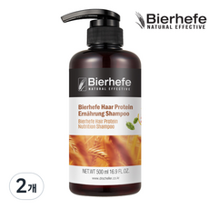 비어헤페 헤어단백질 영양 샴푸, 500ml, 2개