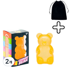 펜토리 로제 공 스퀴시 스트레스볼 곰돌이 버전, 2개, 112g, 옐로