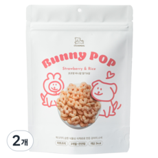 날씬한 강아지 간식 바니팝 딸기맛, 혼합맛(딸기/쌀), 50g, 2개