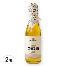 권도령 방앗간 건강한 식탁 볶지않은 저온압착 생들기름, 2개, 350ml