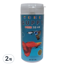 프리미엄 구피사료 면역력 비타민C 수족관오염방지 COMO 45g*2개, 45g, 2개
