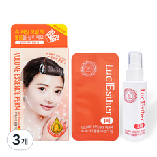 루체스터 볼륨 에센스 셀프 앞머리 펌 파마약 5회 세트, 3개, 100ml