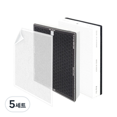 티에스아이 삼성 공기청정기 A0N 080WDD 블루스카이 000 필터 세트 프리미엄형 CFX-D100D, 5세트