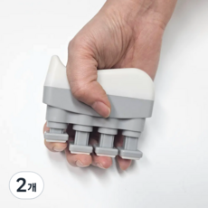 모나베이 손악력기 강도조절 기타 피아노 손가락운동기구, 2개, 그레이