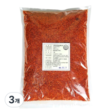 국내세척가공 김치용 다용도 베트남 고춧가루 아주 매운맛, 3개, 1kg