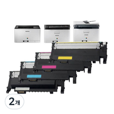 삼성 SL-C513W 토너 호환 SL-C563W SL-C513 SL-C563FW 프린터기, 2개, P510C 검정 파랑 빨강 노랑 모음
