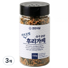 [주먹밥 후리카게] 밥에 뿌려먹는 연안식당 가쓰오맛 후리가케, 3개, 150g