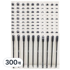 블랙 피지면봉 압출 면봉 개별포장, 300개, 1개입