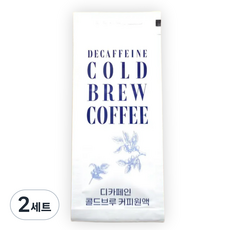 연두커피 디카페인 더치커피 원액 콜드브루 파우치, 2세트, 30개입, 40ml