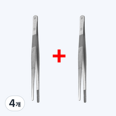 의료용 직선 핀셋 14cm 2p 드레싱 간호사 병원 의료 실습용, 4개, 의료 직선 핀셋 14cm