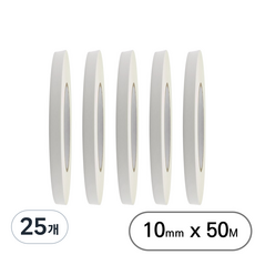 아트위브 대용량 종이 마스킹 테이프 아이보리 10mm (50M), 25개