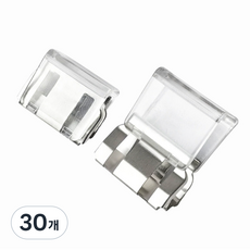 유루카 바지 기장 고정 클립, 30개, 투명