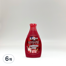 리고 딸기 시럽 585g, 6개
