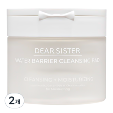 디어시스터 워터 베리어 클렌징 패드, 2개, 70매입