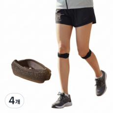 페어넥스 슬개골 무릎 보호대 러닝 등산 자전거, 검정, 4개