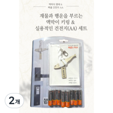 액막이 명태 키링 벡셀 건전지 에디션 AA, 2개, 10개입