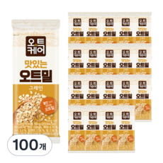 오트케어 맛있는 오트밀 단백질 쉐이크 그레인 낱봉팩 식사대용, 100개, 50g