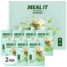 밀잇 식단관리 포켓형 단백질 쉐이크 피스타치오맛, 280g, 2세트