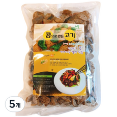 비건채식마켓_채식콩고기(불고기용), 200g, 5개