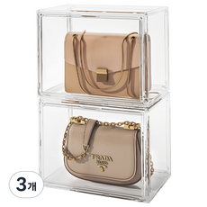 춘게엘 다용도 투명 아크릴 명품 가방정리함, 1번, 3개