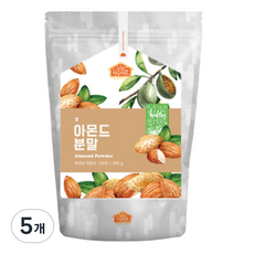 건강한우리집비옴 고소한 생 아몬드 가루 100%분말, 5개