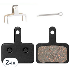 셀프교체 좌+우 1쌍 호환 전기자전거 디스크 브레이크 패드 시마노 데오레 유압 디스크 브레이크 패드 호환 세미메탈 텍트로 복동식, 2세트