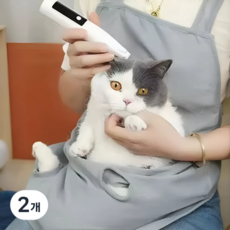 허그마이펫 고양이 미용 발톱깍이 앞치마, 2개, 소프트형