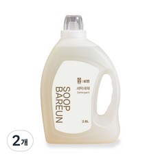 숲바른 아기 유아 대용량 세탁세제, 2.8L, 2개