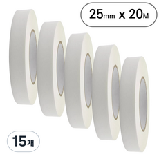 아트위브 마스킹 테이프 종이테이프 아이보리 25mm, 15개