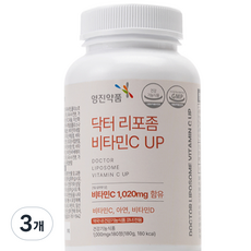 영진약품 리포좀 비타민C UP 식약청인증, 3개, 180정