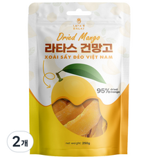 베트남 라타스 건망고 망고햠량 95% 다양한 용량, 2개, 250g