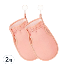 누리아띠 부들부들 때수건 저자극 목욕 때밀이 타월, 2개, 2개입, 벚꽃핑크