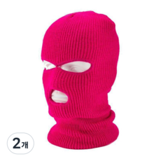 솔레르 호흡이 편한 강도 복면, 2개, 핫핑크