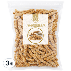 [주5일] 역대급 맛있는 간식 구운 참마 깨스틱, 3개, 400g