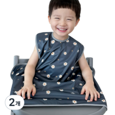 벨베이비 식탁일체형 방수 턱받이 나시 부분커버, (리뉴얼)데이지, 2개, 1개입