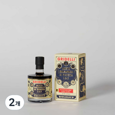 발사믹 본고장 이탈리아 모데나 생산 그리델리 유기농 포도 IGP 발사믹식초 레드, 2개, 250ml