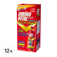 아미노바이탈 아미노샷 4포 1박스 파워젤 에너지젤 러닝 라이딩 보충제, 45g, 12개 45g, 12개