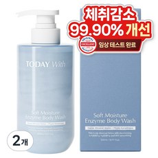 투데이위드 소프트 모이스쳐 올인원 효소 바디워시, 2개, 500ml