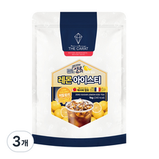 더캐럿 제로슈가 레몬 아이스티 파우더 분말, 1kg, 3개, 1개입