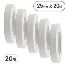 아트위브 마스킹 테이프 종이테이프 아이보리 25mm, 20개