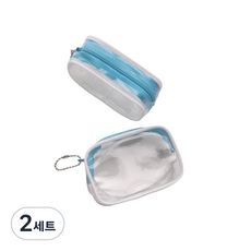 5cm 인형용 투명 파우치 작은 인형 솜인형 보관 이타백 가방 키링, 2세트, 1+1 단일