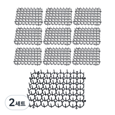 제로앤나인 비둘기 퇴치망 실내외 고양이 접근금지 매트 10개입, 2세트, 블랙
