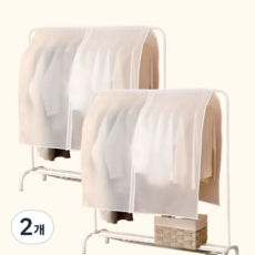 만조기 올인원 행거 커버 옷걸이 먼지 수분 방어, 2개, 2개입