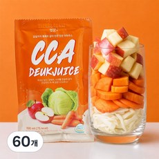 [맛꾼 단독 까득주스] 국산 채소 3종을 통째로 갈아넣은 CCA 주스, 60개, 100ml